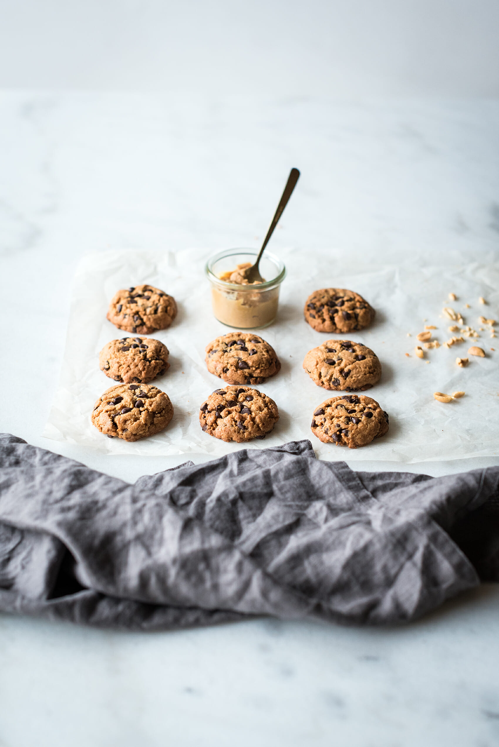Cookies beurre de cacahuètes pépites chocolat - Lilie Bakery