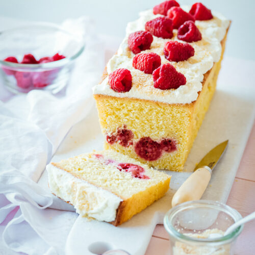 Cake citron framboise chantilly - Lilie Bakery
