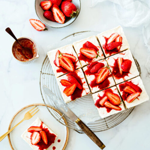 Cheesecake Citron Fraise Sans Cuisson - Lilie Bakery