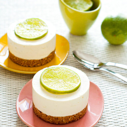 Cheesecakes citron vert sans cuisson - Lilie Bakery