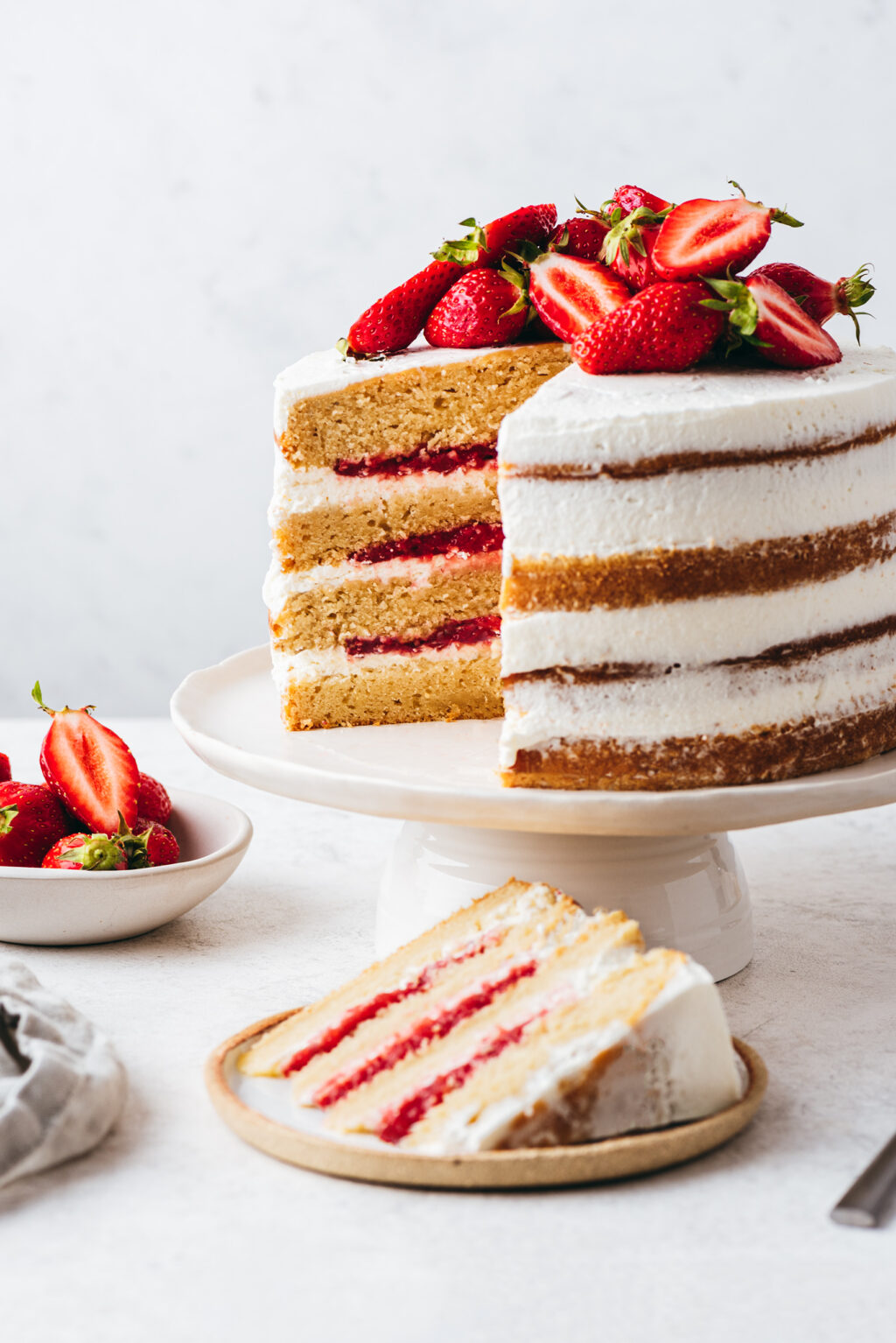 Recette layer cake fraise - Lilie Bakery