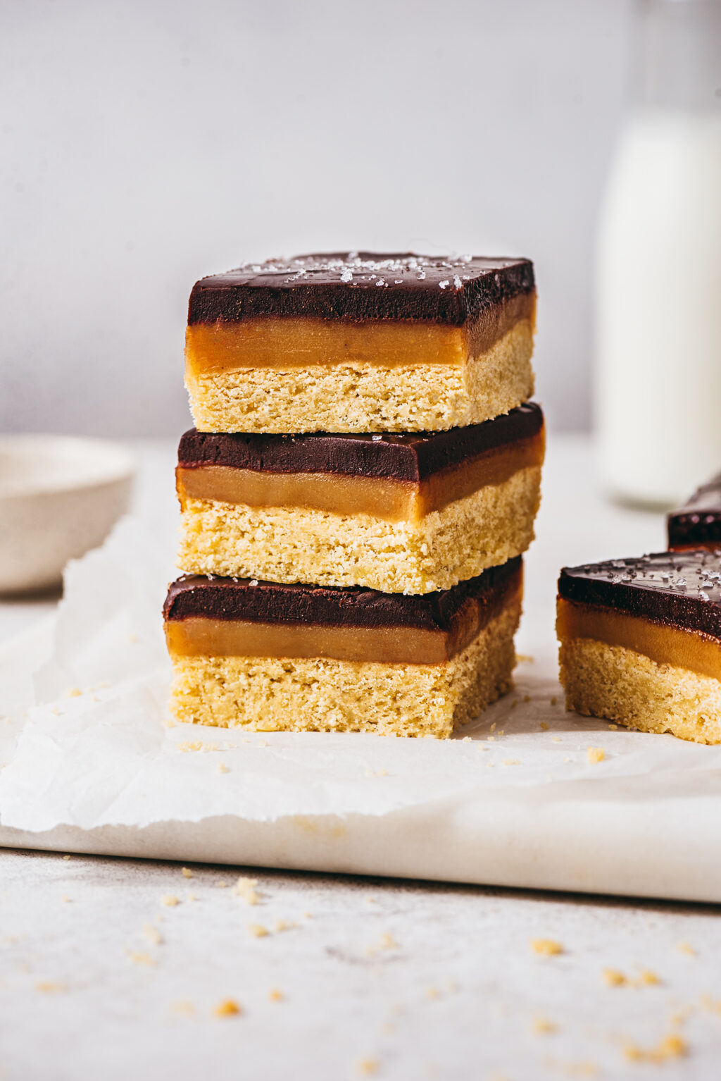 Shortbread millionnaire caramel chocolat - Lilie Bakery