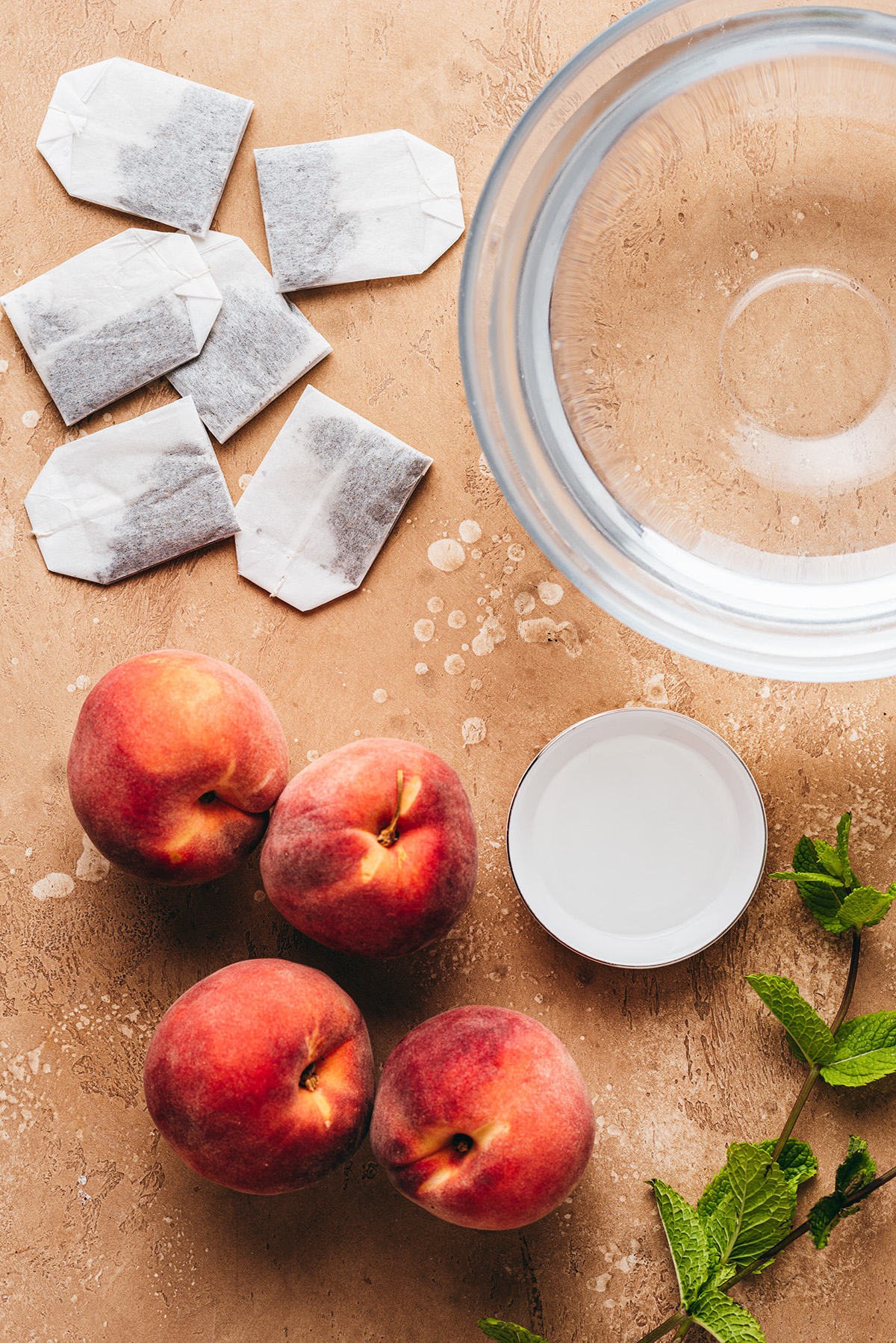 Ingrédients thé glacé maison - Lilie Bakery