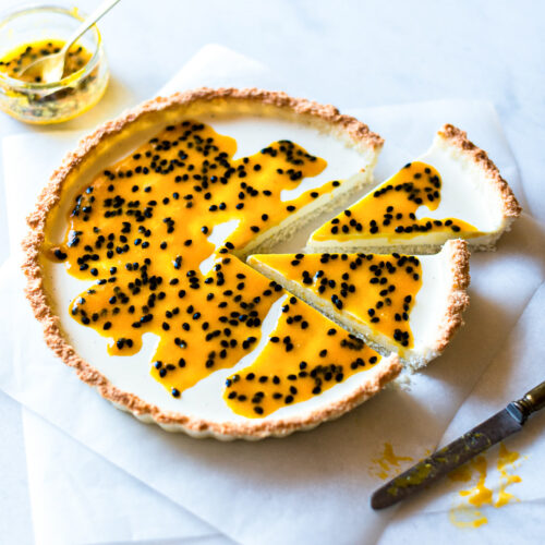 Tarte fruits passion recette - Lilie Bakery