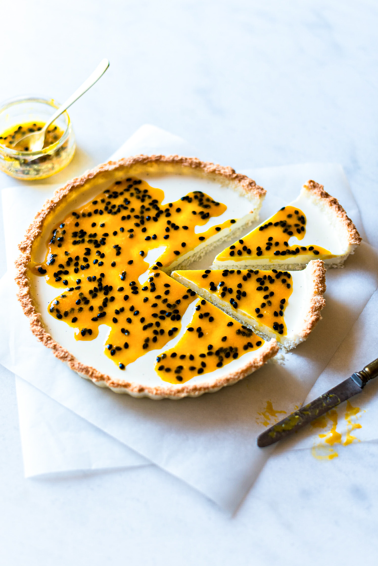 Tarte fruits passion recette - Lilie Bakery