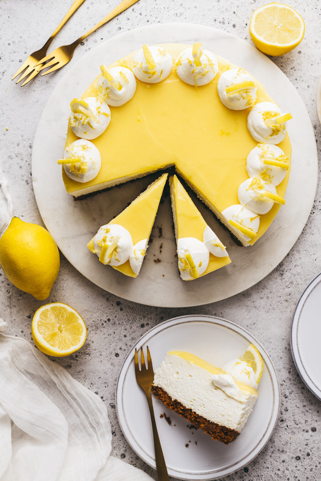 Cheesecake au citron sans cuisson - Lilie Bakery