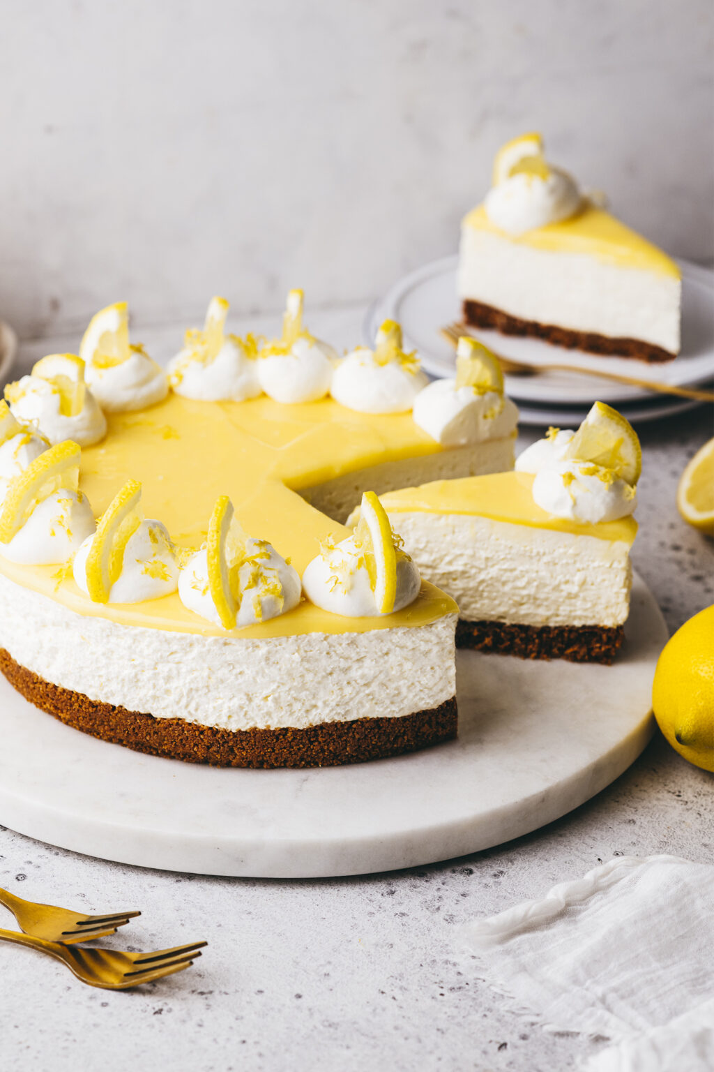 Cheesecake citron sans cuisson - Lilie Bakery